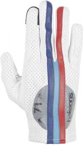 Перчатки летние Helstons Record Air мотоциклетные, белый/красный/синий