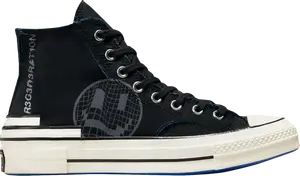 Кроссовки Converse Chuck 70 Hacked Heel High Tear Away - Black Blue, черный