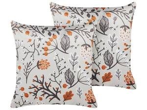 Декоративная подушка Beliani MONTBRETIA, 45x45x45 см цвет cremeweiß/multicolor