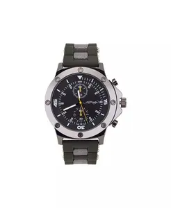 Мужские часы оливкового цвета с силиконовым ремешком 52 мм Ed Hardy