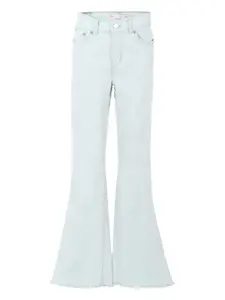 Расклешенные джинсы с бахромой Levi's Kids, синий