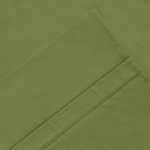 Комплект хлопкового простыня Pointehaven из 4 предметов плотностью нитей 620, цвет Moss