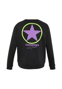 Толстовка с типичным для этикетки принтом на спине Chiemsee, черный