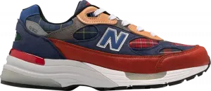 Кроссовки New Balance Concepts x 992 Made in USA 'Plaid', оранжевый