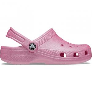 Сабо для маленьких детей Crocs Toddler Classic Glitter Clog, розовый