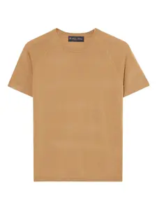 Свитер с круглым вырезом Brooks Brothers, коричневый