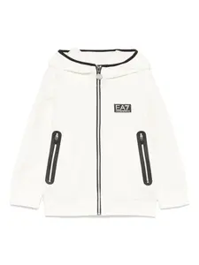 Худи с логотипом Emporio Armani Kids, нейтральный