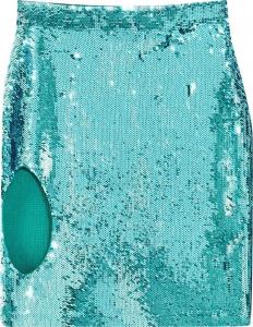 Юбка Loewe Sequin Cut Out Skirt 'Turquoise', синий
