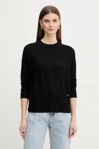 Свитер из шерстяной смеси Armani Exchange, черный