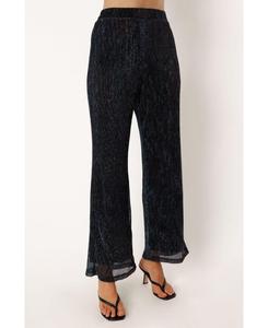 Женские брюки Sonja с широкими штанинами - черные с бирюзовыми вставками Petal and Pup, Black teal