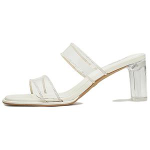 Женские тапочки-шлепанцы Shenzhen City, Guangdong Province Tata, Transparent/серебряный/экрю