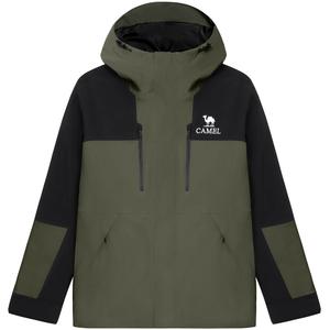 Куртка-ветровка мужская CAMEL, Темно-оливковый/Фантомный черный