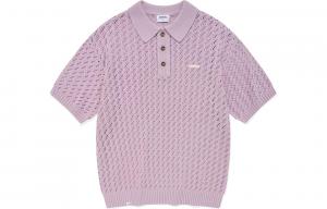 COVERNAT SS24 Вязаный свитер мужской светло-фиолетовый