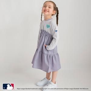 Длинное платье в стиле стадионной куртки