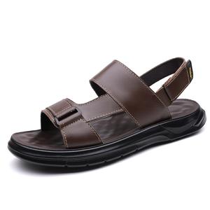 Пляжные шлепанцы мужские EGCHI, коричневый