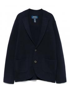 POLO RALPH LAUREN KIDS однобортный пиджак, синий