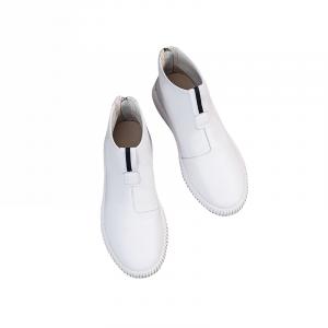 Белые утепленные женские полусапожки Cachiotti