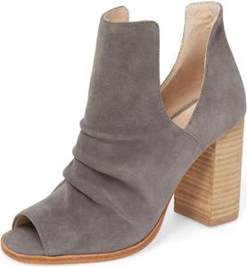 Ботильоны YDN Office с вырезами, высокий массивный каблук, открытый носок, стильные женские слипоны, размеры 4-15 US M, Sliver