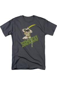 Футболка с коротким рукавом для взрослых DC Comics Samurai Gildan, цвет charcoal