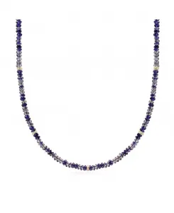 Ожерелье из иолитовых бусин, 14-каратное золото The Lovery, lolite