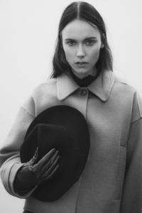 Куртка ручной работы из смеси шерсти H&M, бежевый