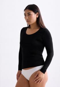 Пижамный топ Erlich Textil LANGARM LIGHT TOUCH, Schwarz/Black