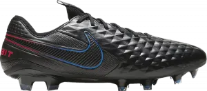 Бутсы Nike Tiempo Legend 8 Elite FG 'Black Siren Red Photo Blue', черный