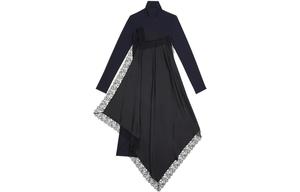 Платье с длинными рукавами женское черное Mm6 Maison Margiela