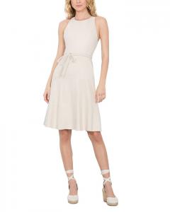 Платье Leandra с поясом Alice and Olivia, коричневый/бежевый