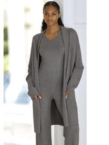 Длинный кардиган темно-серого цвета LASCANA