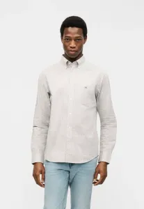 Классическая рубашка в клетку Gant, Light Putty