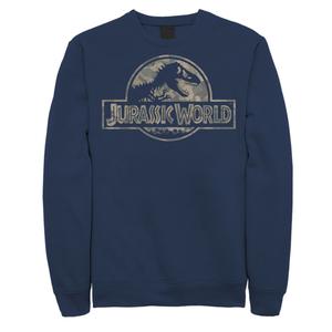 Мужской свитшот с камуфляжным логотипом Jurassic World T-Rex Fossil Jurassic Park