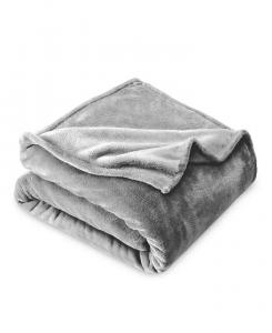 Флисовое микроплюшевое одеяло Bare Home, серый