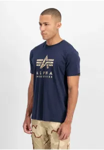 Футболка с камуфляжным принтом Alpha Industries, Ultra Navy