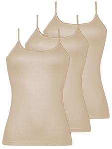 Майка Nina von C. 3er Pack Trägerhemd, нюд