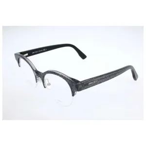 Женские очки 47 мм, черные с блестками, черные с оптической текстурой Jimmy Choo