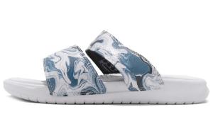 Шлепанцы и сланцы Nike Benassi White Blue Black Women's