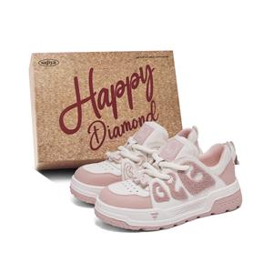 Низкие женские кроссовки SAFIYA, Beige/Pink