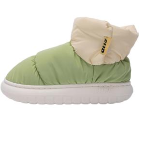 TZLDN Тёплые противоскользящие короткие зимние ботинки унисекс жёлто-зелёные, цвет Yellow Green