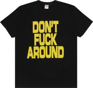 Футболка Supreme Don't f*ck Around Tee 'Black', черный