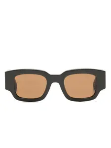 Солнцезащитные очки в квадратной оправе AMI Paris, зеленый