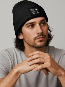 Шапка Neverless AM PM, черный