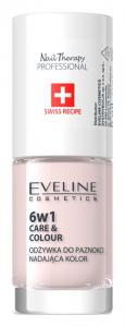 6 в 1 кондиционер для ногтей Eveline Cosmetics Nail Therapy Care & Colour, оттенок French 5 мл