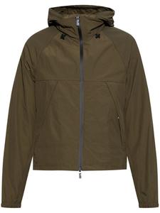 Куртка с капюшоном и логотипом на молнии Burberry, зеленый