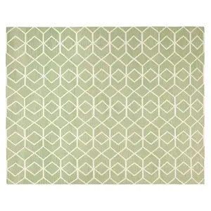 Ковер ручной работы из шерсти с ромбовидным переплетением Dhurries Safavieh, мультиколор, 153x244 см