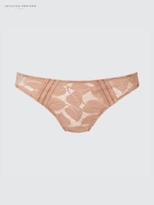 Кружевные трусики (с рисунком) Uniqlo, коричневый