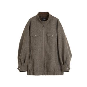 ELLE Короткое пальто Women's Dark Brown