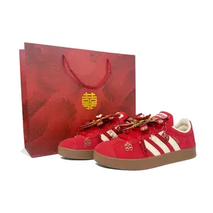 Кроссовки Vl Court Classic Match Made In Heaven с амортизацией Shopping Bag, износостойкие, низкие, унисекс Adidas, бордовый