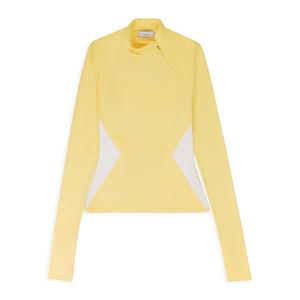 YELLOW ZIP UP UNIFORM TOP Kijun