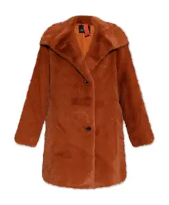 Пальто из искусственного меха Ps By Paul Smith, оранжевый
